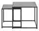 Actona »Seaford« Couchtisch-Set Esche schwarz Dekor
