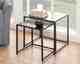 Actona »Seaford« Couchtisch-Set Esche schwarz Dekor