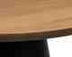 Actona »Soli« Couchtisch rund Eiche Furnier, Gestell schwarz