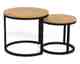 Actona »Spiro« Couchtisch-Set rund Wildeiche Dekor
