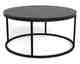 Actona »Spiro« Couchtisch rund Marmordekor Izmir schwarz