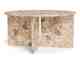 Actona »Vega« Couchtisch rund Marmor Latte