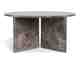 Actona »Vega« Couchtisch rund Marmor Marron braun
