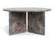 Actona »Vega« Couchtisch rund Marmor Marron braun
