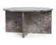 Actona »Vega« Couchtisch rund Marmor Marron braun
