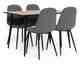 Actona »Wilma« Essgruppe 5-teilig Wildeiche White-Wash Dekor