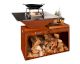 BlackForestSteel »FyrR Island Storage Corten« Plancha Grill