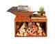 BlackForestSteel »FyrR Island Storage Corten« Plancha Grill
