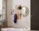 BlackWood »Piaforte Round« Massivholz Design-Garderobe Spiegel