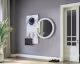 BlackWood »Piaforte Round« Massivholz Design-Garderobe Spiegel