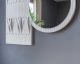 BlackWood »Piaforte Round« Massivholz Design-Garderobe Spiegel
