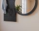 BlackWood »Piaforte Round« Massivholz Design-Garderobe Spiegel