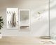 BlackWood »Piaforte weiss« Massivholz Design-Garderobe