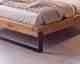 BlackWood »Prima Vita I« Wildeiche Massivholzbett mit U-Factory-Kufen