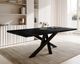BlackWood »Table4YOU Atlanta Black Edition« Wildeiche Massivholztisch