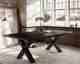 BlackWood »Table4YOU Dallas Black Edition« Wildeiche Massivholztisch