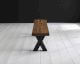 Bodahl Concept4You »Riverside« Eisen Bankgestell Rustic Oak X-Beine