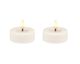 Candela Lights »Basic« Echtwachs LED-Teelicht 2er-Set