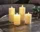 Candela Lights »Winter« LED-Stumpenkerze Echtwachs