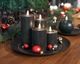 Candela Lights »Winter« LED-Stumpenkerze Echtwachs