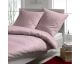 Elegante Mako-Satin Bettwäsche »Hamburger Streifen« Bordeaux 2460-01