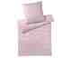 Elegante Mako-Satin Bettwäsche »Sister Stripe« Rose 3517-01