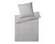 Elegante Mako-Satin Bettwäsche »Solid Stripe« Greige 3507-09