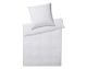 Elegante Mako-Satin Bettwäsche »Solid Stripe« Weiß 3507-00