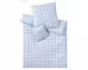 Elegante Perkal Bettwäsche »Quadro« Hellblau 7021-20