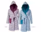 Esprit Striped Hoodie Bademantel