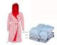 Esprit Striped Hoodie Bademantel