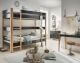 INFANSKIDS »Infanscolor« Kinderzimmer Etagenbett anthrazit