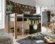 INFANSKIDS »Infanscolor« Kinderzimmer Halbhochbett anthrazit