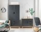 INFANSKIDS »Infanscolor« Kinderzimmer Kleiderschrank anthrazit