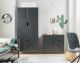 INFANSKIDS »Infanscolor« Kinderzimmer Kleiderschrank anthrazit