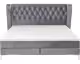 Kare Design »Benito« Moon Boxspringbett grau