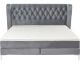 Kare Design »Benito« Moon Boxspringbett grau