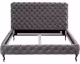 Kare Design »Desire« Velvet Bett Hoch Silbergrau