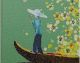 Kare Design »Flower Boat« Leinwandbild Grün