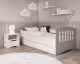 KocotKids »Classic« Bett in weiß/grau