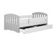 KocotKids »Classic« Bett in weiß/grau