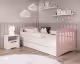 KocotKids »Classic« Bett in weiß/rosa