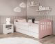KocotKids »Classic« Bett in weiß/rosa Artikelbild 1