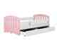 KocotKids »Classic« Bett in weiß/rosa