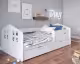 KocotKids »Kacper« Kinderbett weiß mit Bettschublade