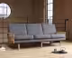 Kragelund »Egsmark« Sofa mit Holz-Armlehnen