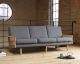 Kragelund »Egsmark« Sofa mit Holz-Armlehnen