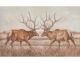La Casa »2 Hirsche in braun« Ölbild handbemalt 120x80 cm