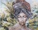La Casa »African Lady mit Kopftuch« Ölbild handbemalt 120x150 cm Artikelbild 1