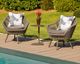 La Casa »Bari« Outdoor Drehsessel dunkelgrau